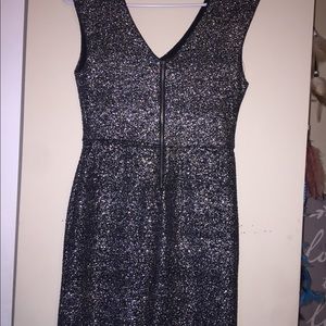 Black and silver party dress